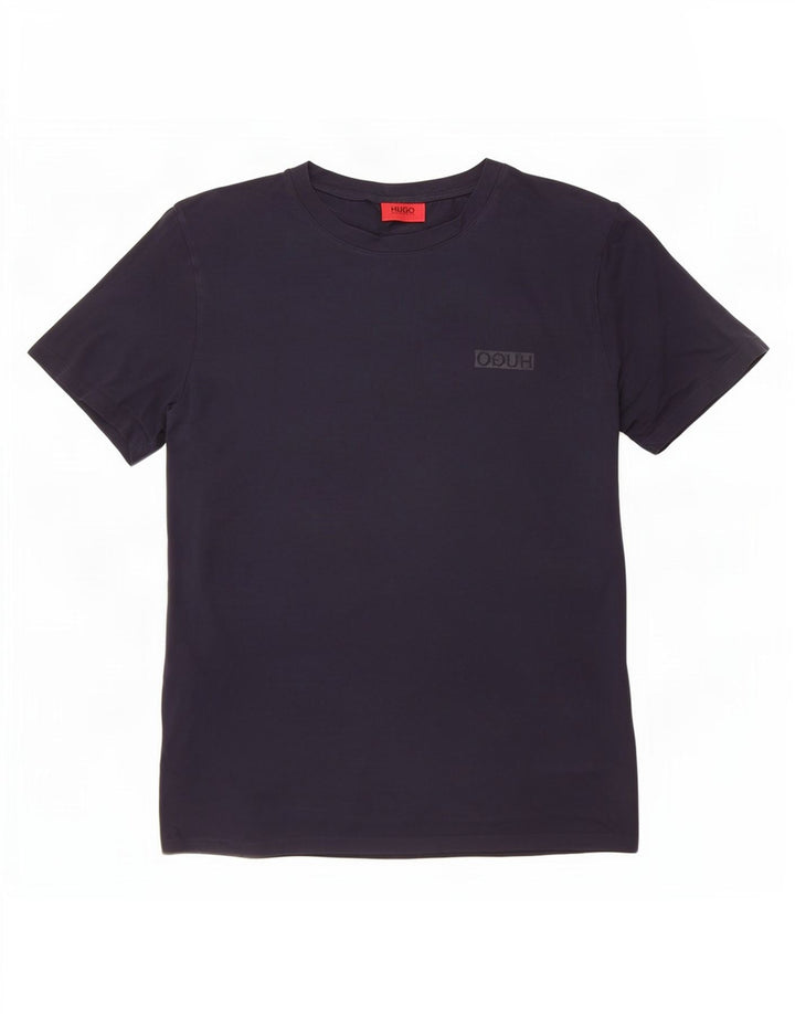 Hugo Boss muška majica kratkih rukava srednje tamnoplavi pamuk