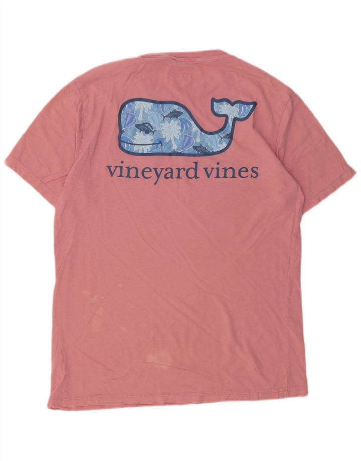 VINEYARD VINES Muška majica kratkih rukava s grafičkim motivima Mala ružičasta pamučna majica