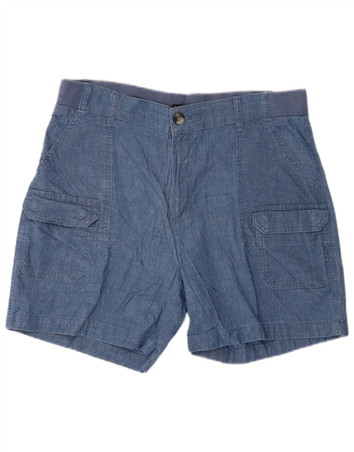 Lee ženske kargo kratke hlače srednjeg rasta opuštenog kroja US 12 Large W32 plavi pamuk