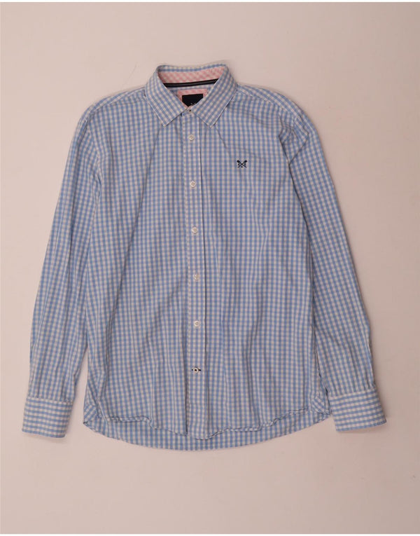 Crew Clothing Muška klasična košulja srednje plave boje gingham