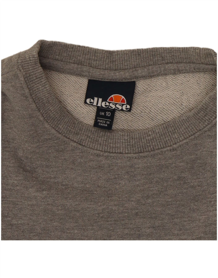 Ellesse Ženska majica s motivima prekomjerne majice UK 10 Small Grey Flected