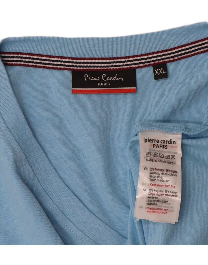 Pierre Cardin muška majica kratkih rukava 2XL plavi poliester