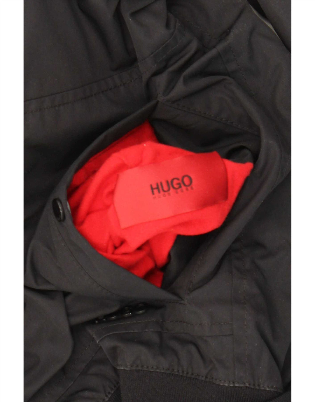 Muška reverzibilna jakna Hugo Boss UK 36 mala crna poliamidna
