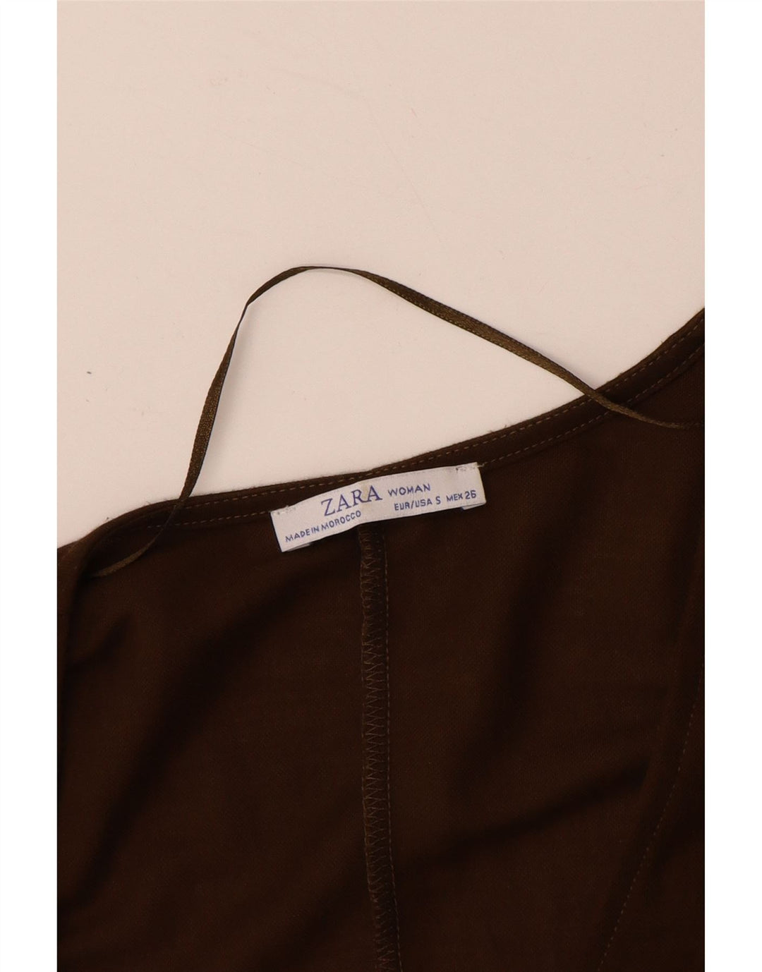 ZARA ženski kombinezon dugih rukava UK 10 Small Brown Viskoza