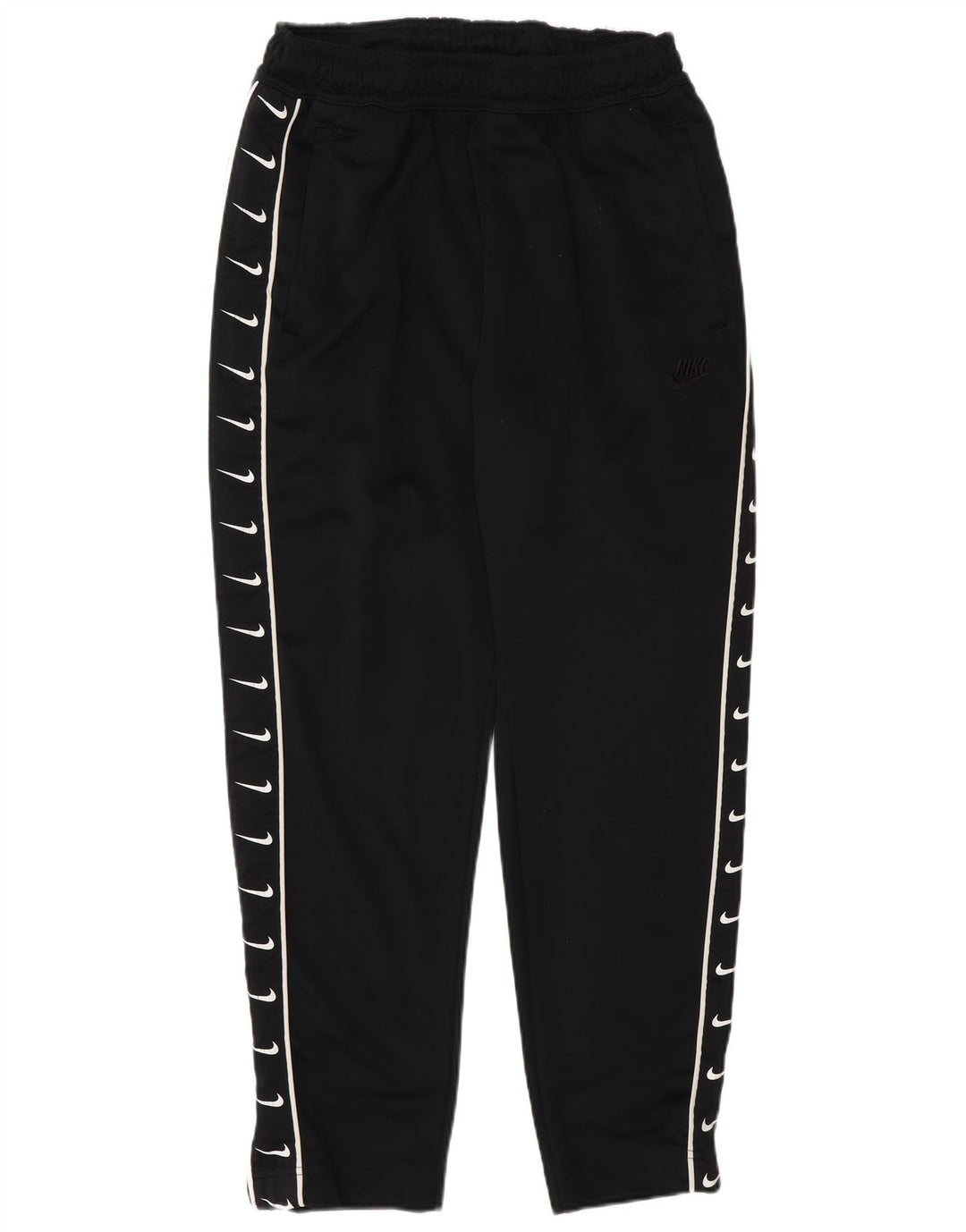 Velike crne hlače od poliestera Nike Graphic Trenirka