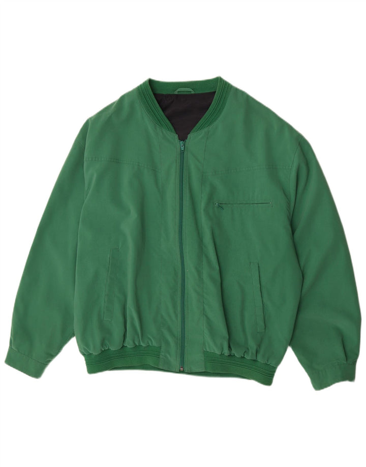 Vintage muška bomber jakna UK 42 XL zeleni poliester