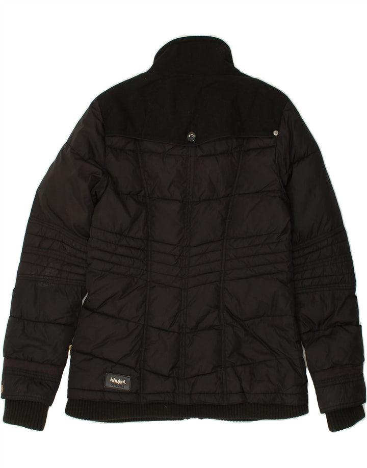 KHUJO Womens Padded Jacket UK 14 Large Black | Vintage KHUJO | Thrift | Second-Hand KHUJO | Used Clothing | Messina Hembry 