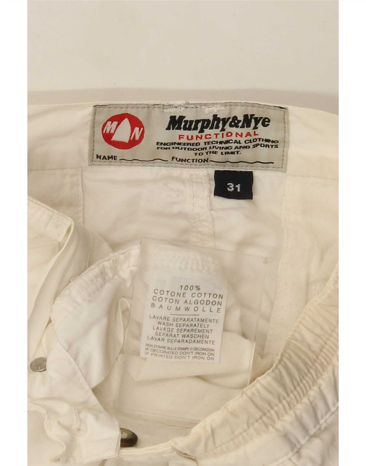 Murphy & Nye muške chino kratke hlače W31 Srednje bijeli pamuk
