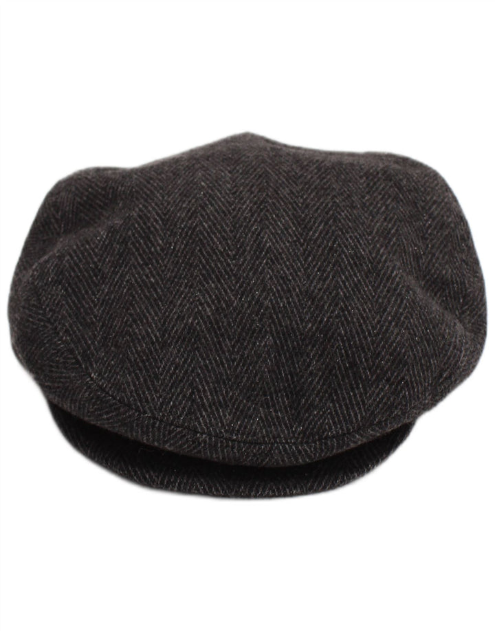 Vintage muška ravna kapa srednje sive riblje kosti Classic