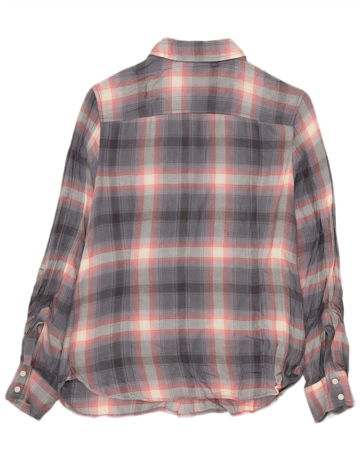 Tommy Hilfiger Ženska košulja UK 10 Small Gray Check Rayon