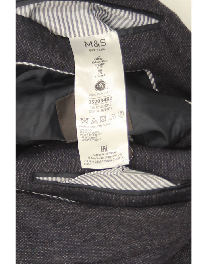 Marks & Spencer muška jakna sa 2 gumba UK 40 srednje tamnoplava vuna