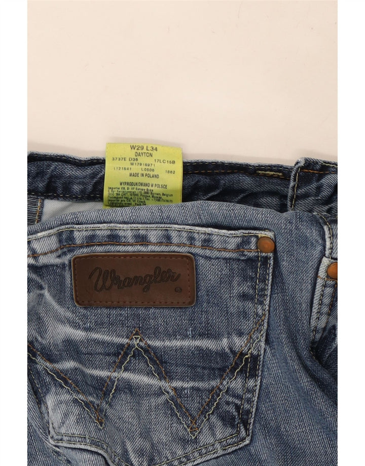 WRANGLER Muške traperice Dayton Bootcut W29 L34 Plavi pamuk