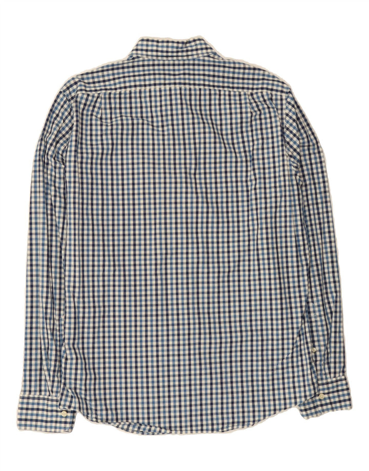J. CREW Mens Slim Shirt Medium Blue Gingham Cotton Vintage J. Crew and Second-Hand J. Crew from Messina Hembry 
