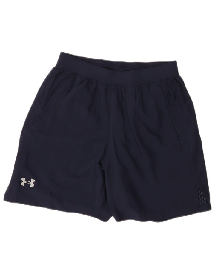 Under Armour ženske sportske kratke hlače UK 10 Male tamnoplave poliesterske