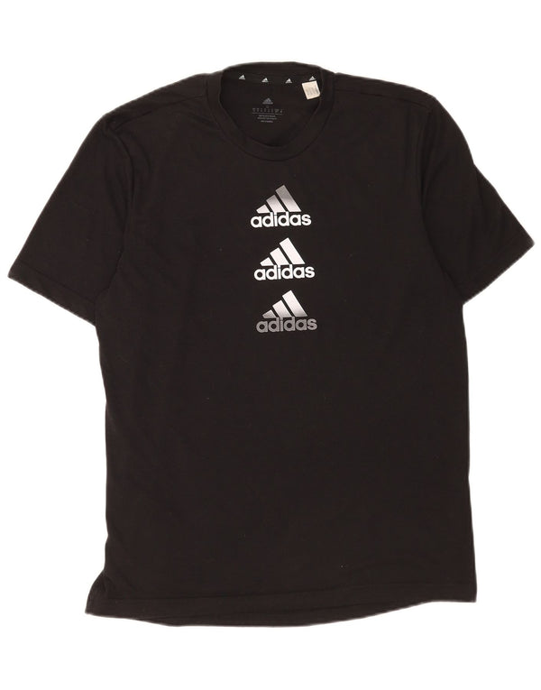 Adidas muška Aeroready majica s kratkim rukavima, mali crni poliester
