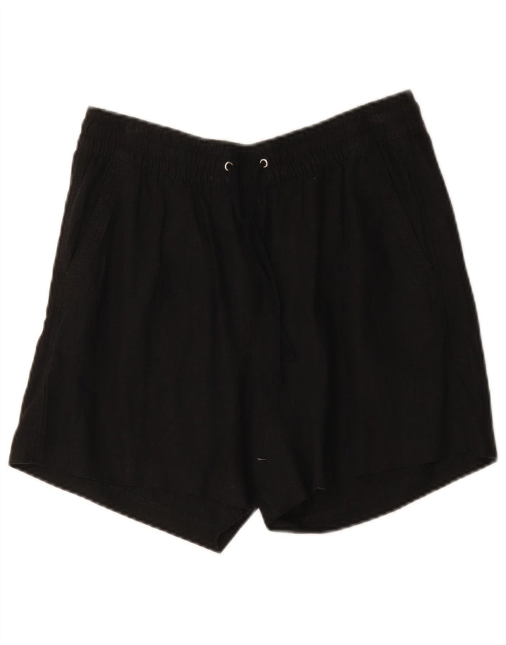 Marks & Spencer ženske chino kratke hlače UK 12 srednje W30 crno platno