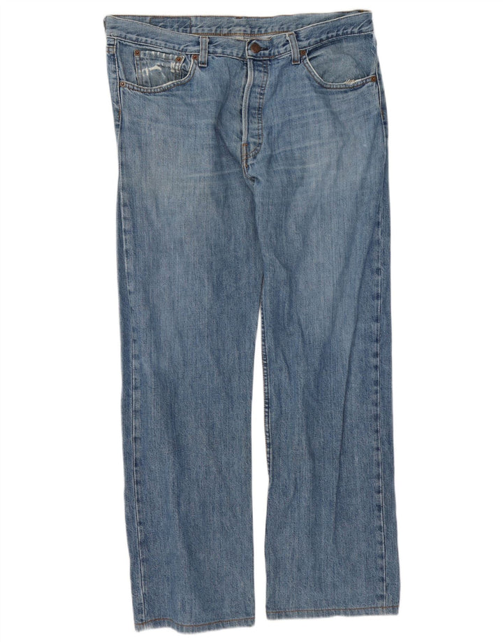 Levi's muške 501 ravne traperice W38 L30 plavi pamuk