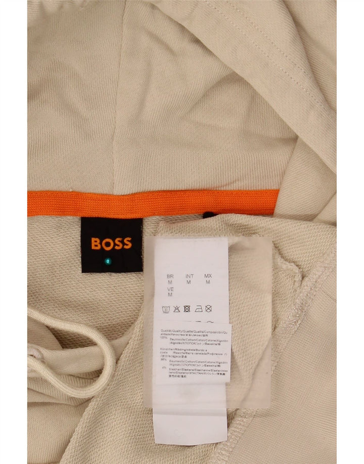 Hugo Boss muška majica s kapuljačom Srednje bež pamuk