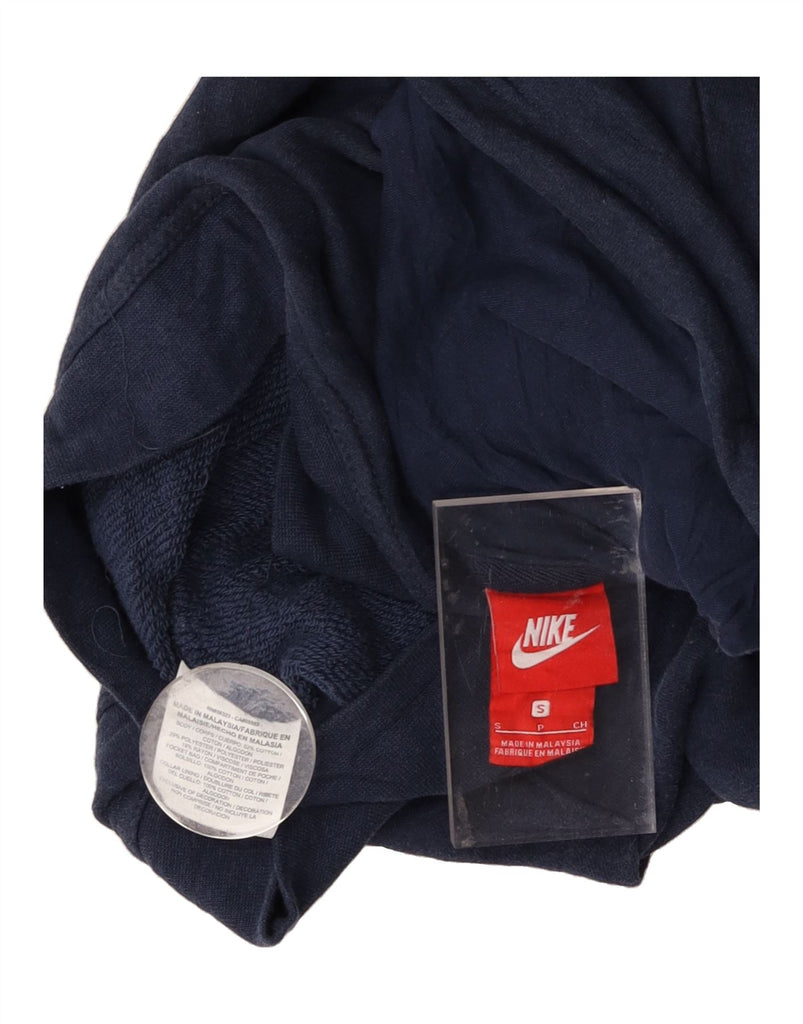 NIKE Womens Oversized Sweatshirt Jumper UK 10 Small Navy Blue Vintage Nike and Second-Hand Nike from Messina Hembry 