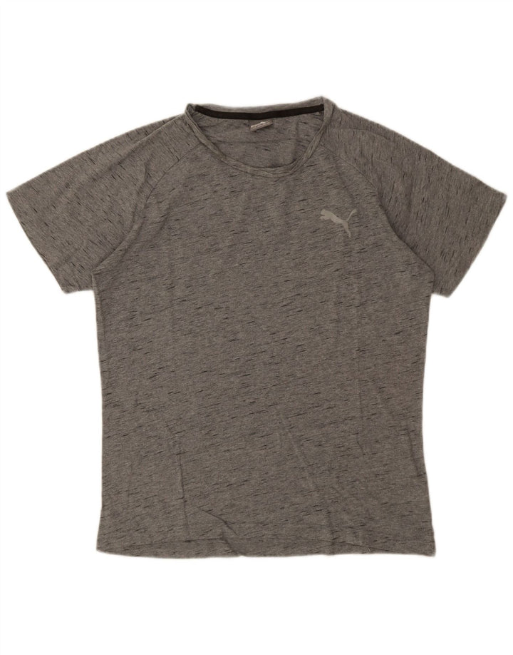 Puma muška majica kratkih rukava Large Grey Flected Cotton