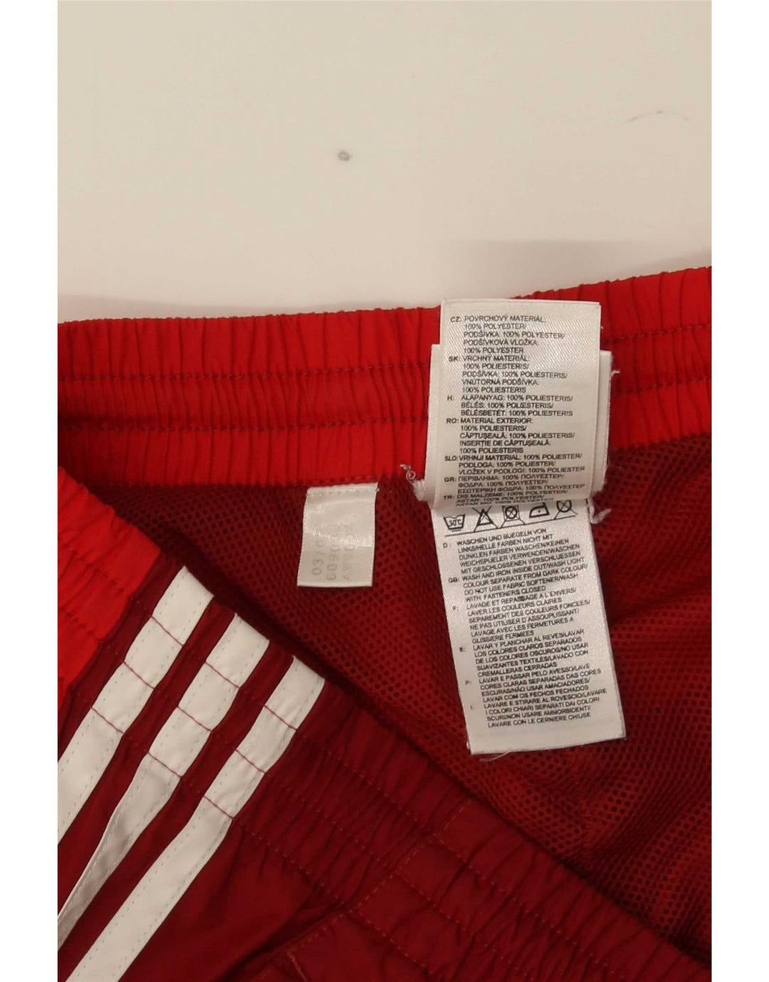 Adidas muške trenirke hlače Joggers srednje crvene boje od poliestera