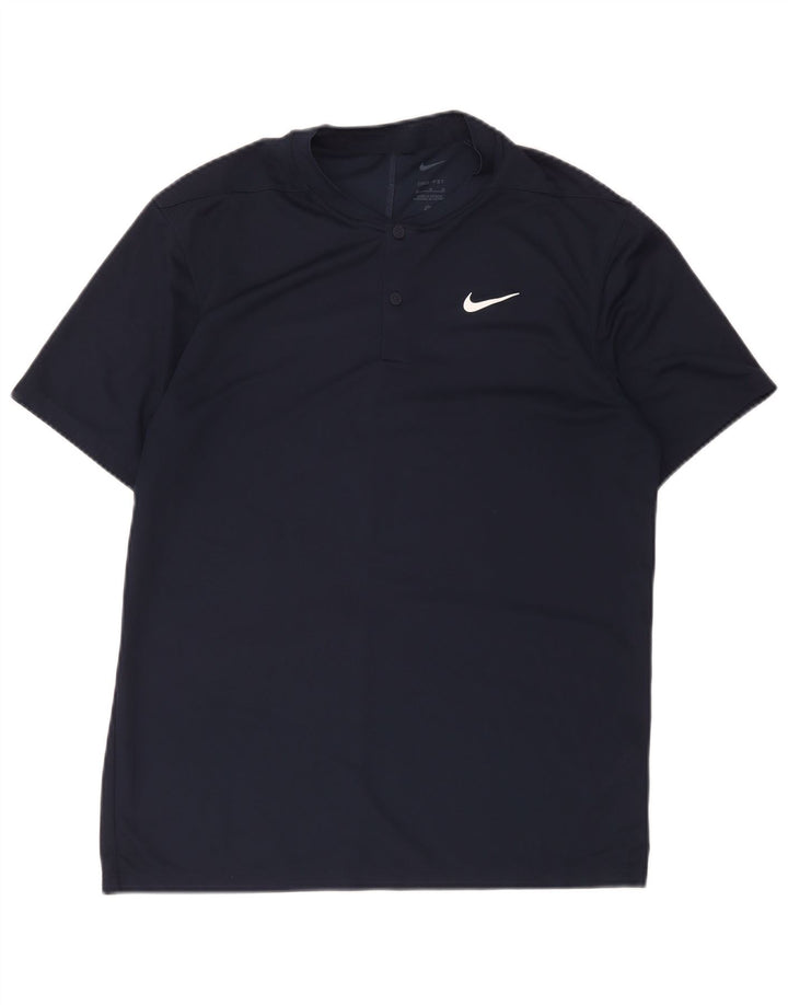 Nike Dri Fit T-Shirt Top Srednje tamnoplavi poliester