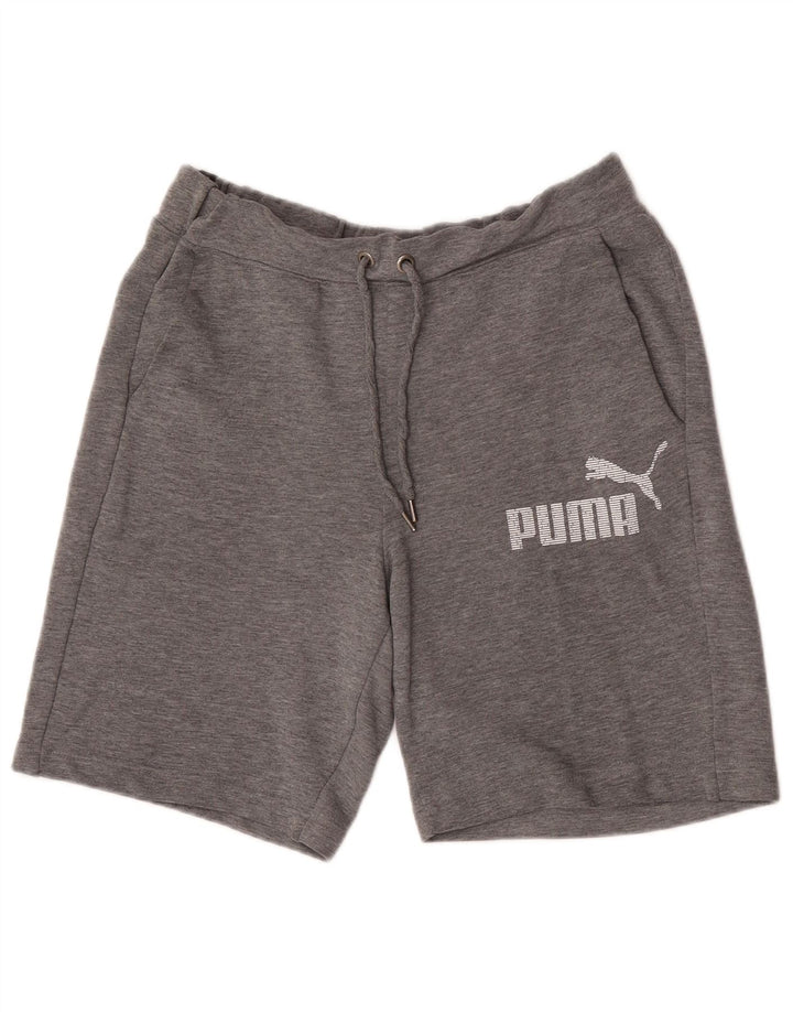 Puma muške kratke sportske hlače srednje sive s grafičkim motivima