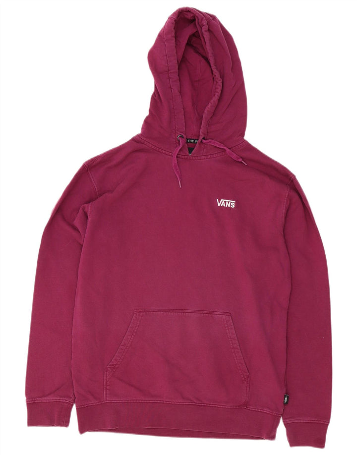 Vans muška majica s kapuljačom Srednji bordo pamuk