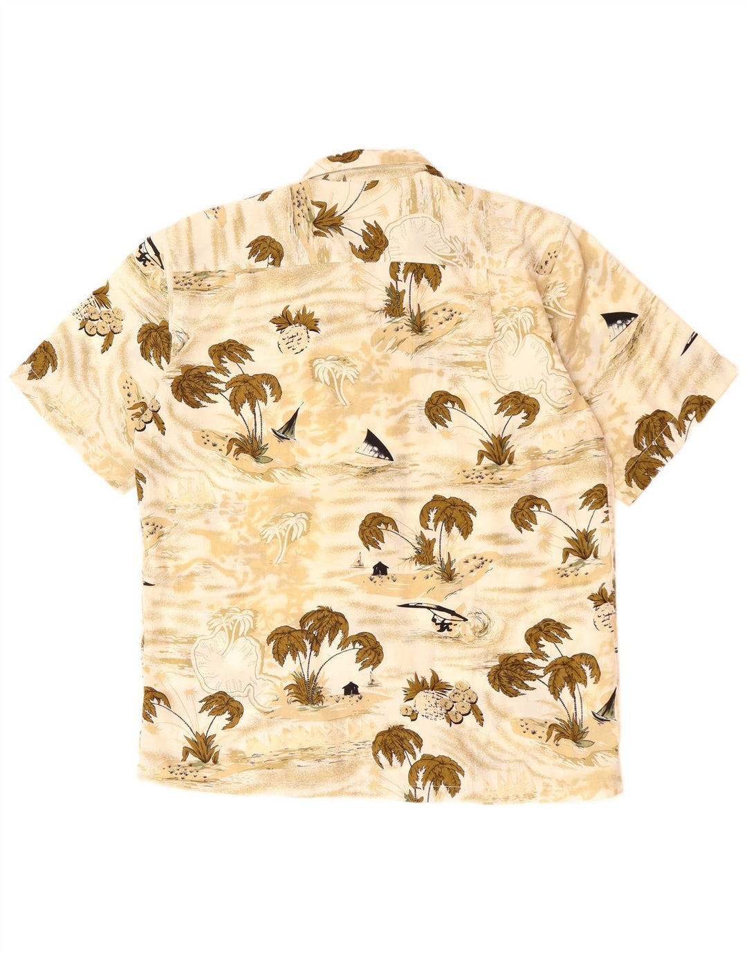 JACK & JONES Velika bež havajska muška majica kratkih rukava