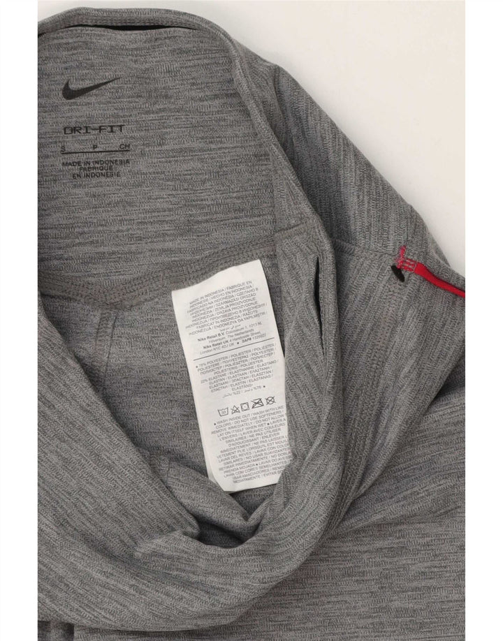 Nike Ženske Dri Fit Graphic Leggings UK 10 Male sive poliesterske
