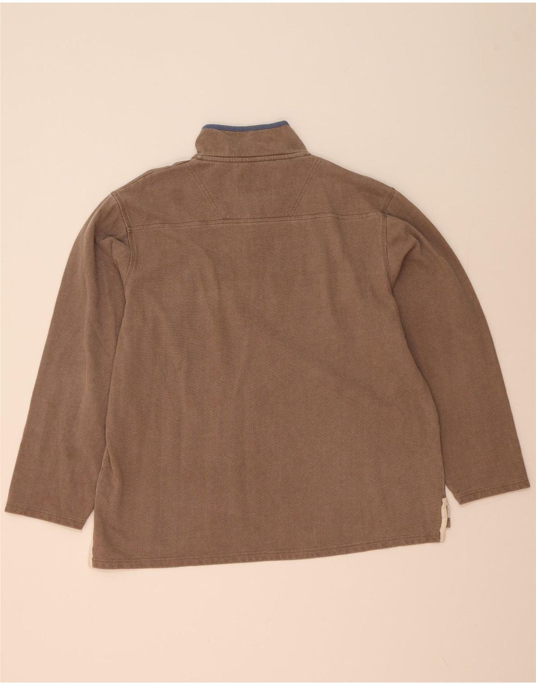 Crew Clothing Muška majica s izrezom s patentnim zatvaračem, velika siva