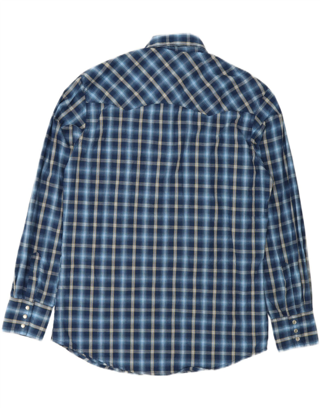 Wrangler muška flanelska košulja srednje tamnoplave karirane boje