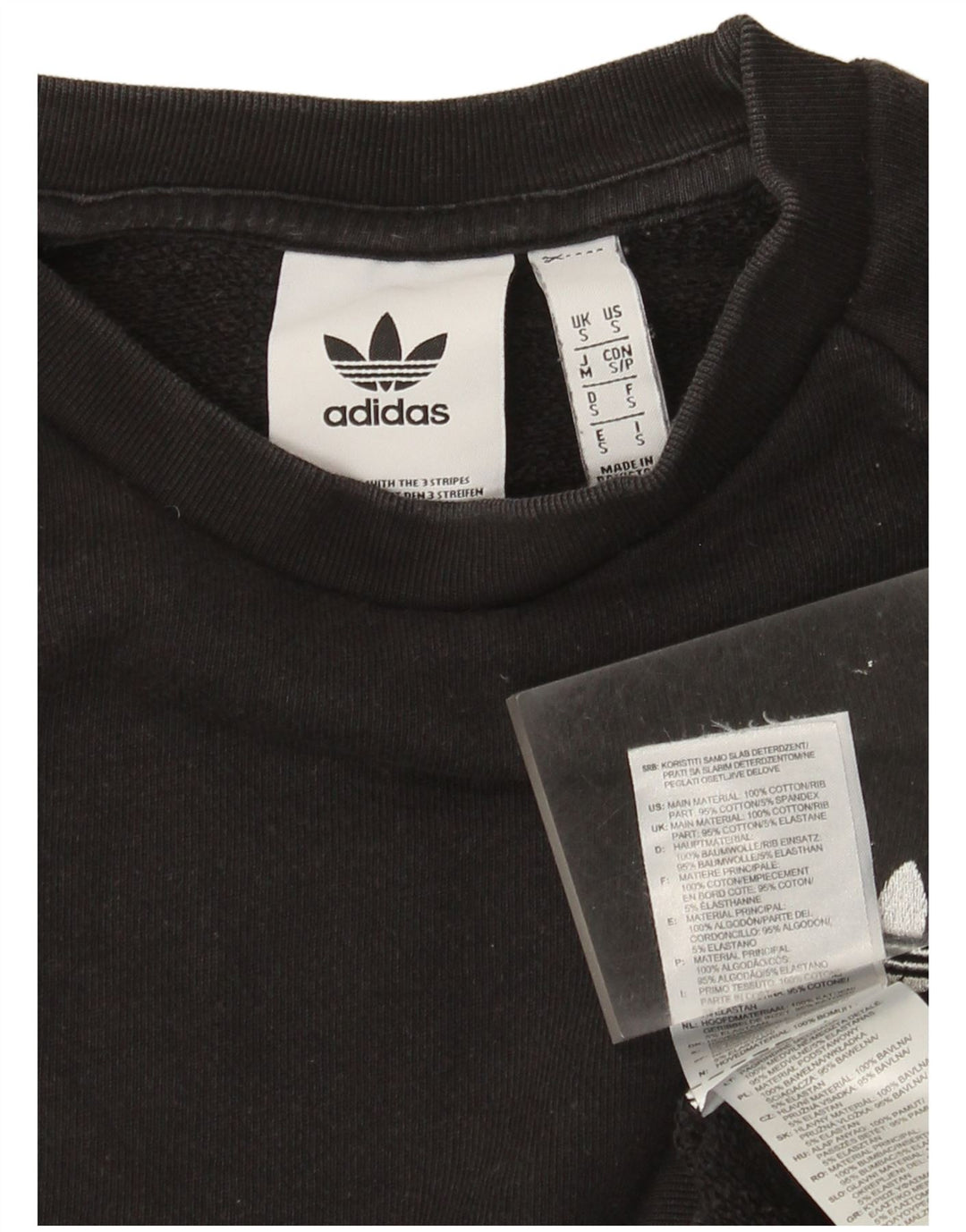 Adidas muški džemperi mali crni pamuk