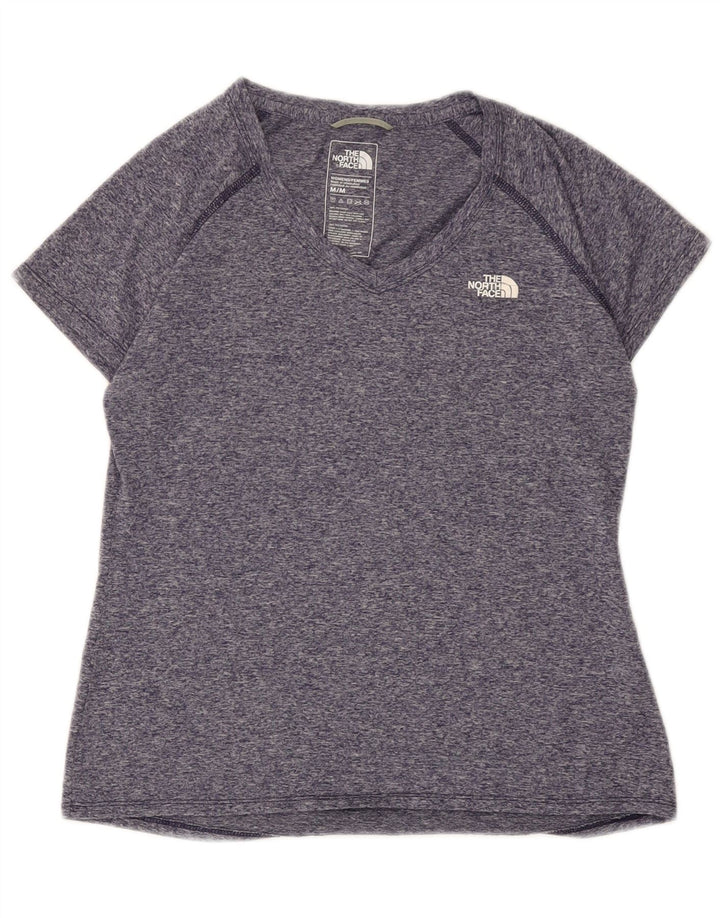 The North Face ženska majica kratkih rukava UK 12 Srednji tamnoplavi pjegavi poliester