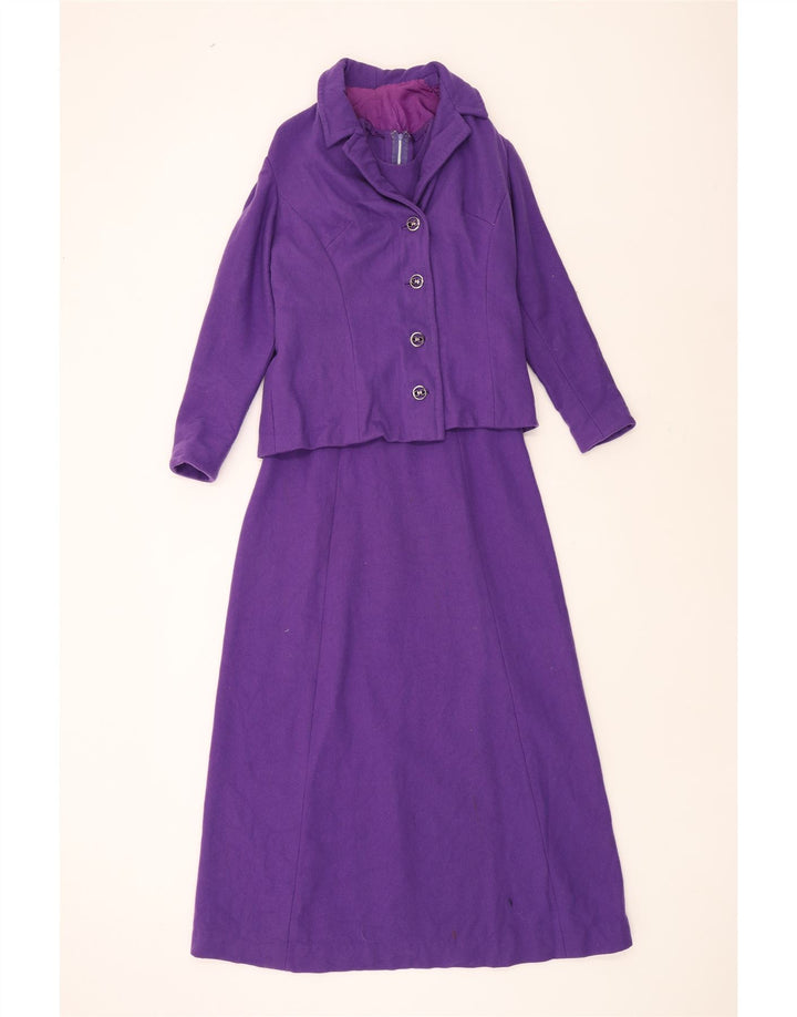 VINTAGE Womens 2 Piece Set UK 12 Medium Purple