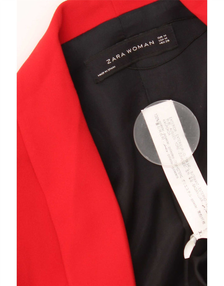 Zara ženski sako jakna UK 14 Medium Red Polyester Classic