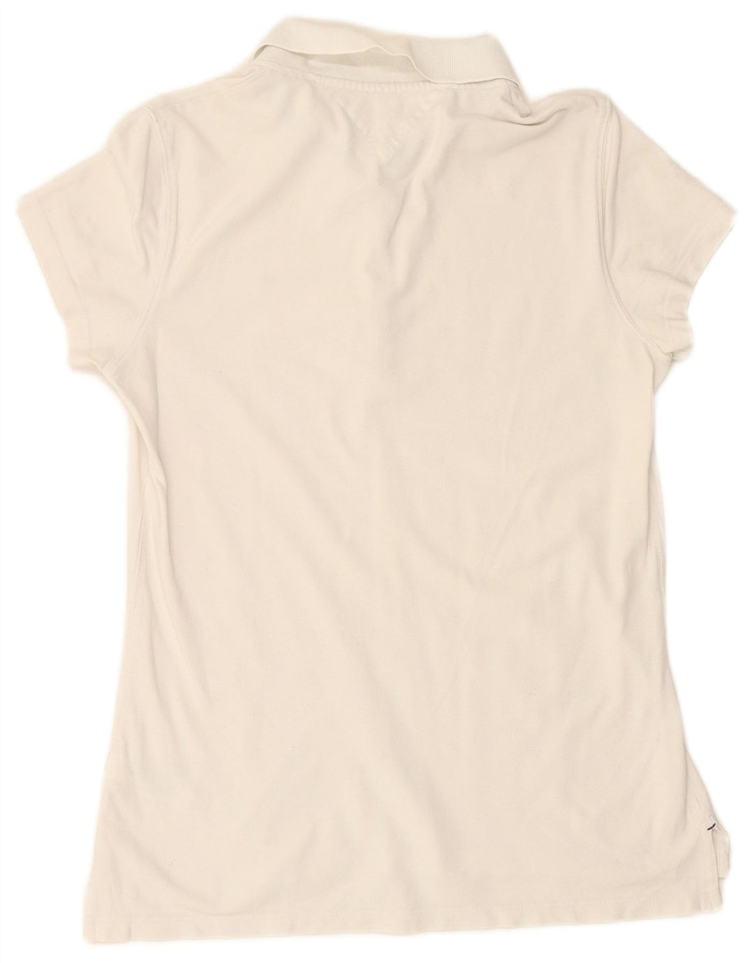 TOMMY HILFIGER Ženska uska polo majica UK 18 XL Bijeli pamuk