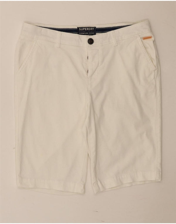 Superdry ženske obične chino kratke hlače UK 10 male W30 bijele