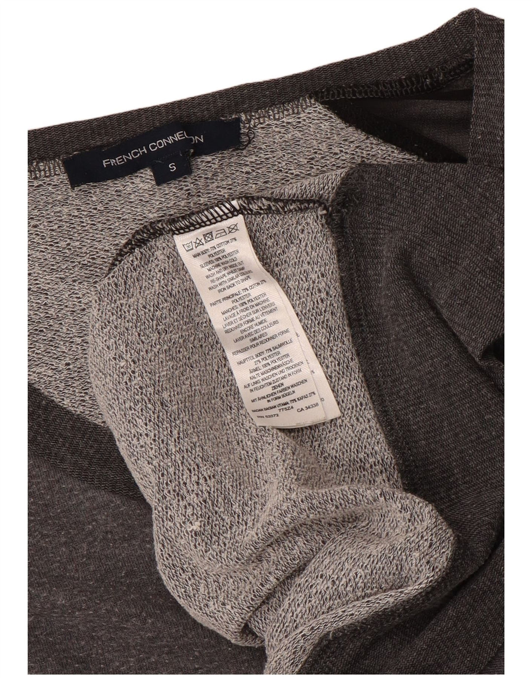 French Connection Ženska majica s 3/4 rukavima UK 10 Mala siva