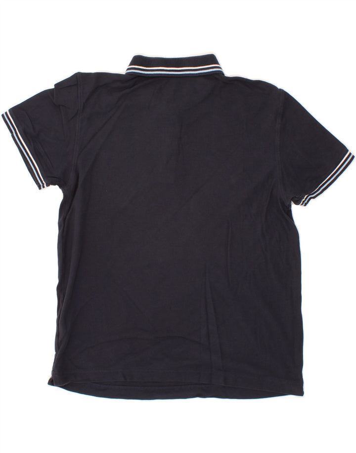 LOTTO Mens Polo Shirt Medium Navy Blue Cotton Vintage Lotto and Second-Hand Lotto from Messina Hembry 