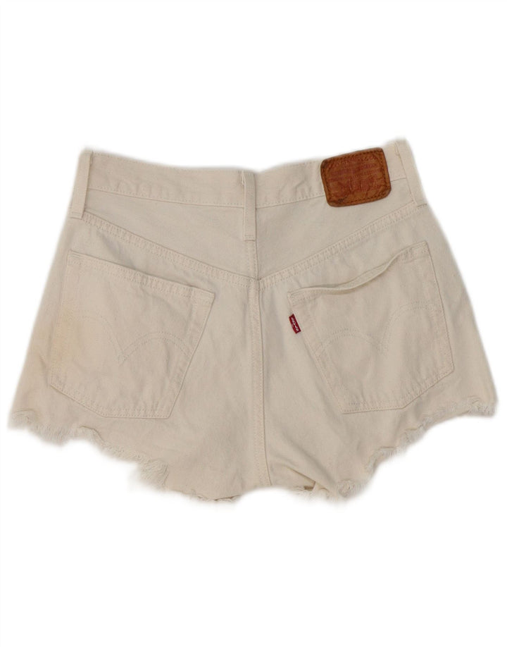 Levi's kratke kratke hlače od trapera W25 XS Bijeli pamuk