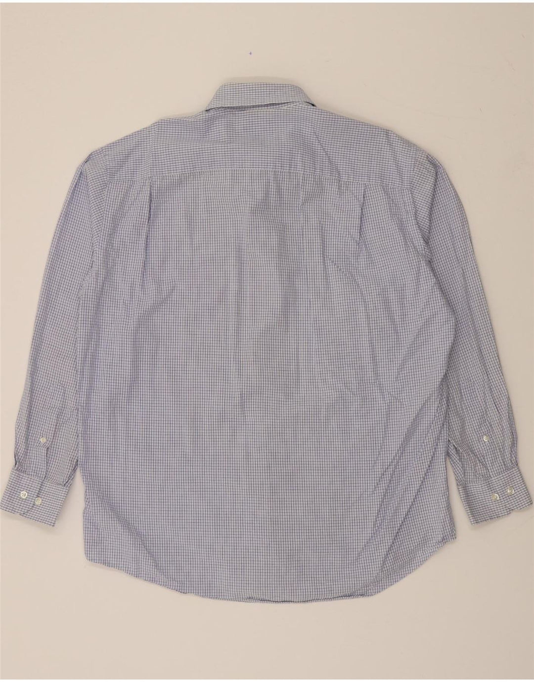 NAUTICA Mens Shirt Size 16 1/2 Large Blue Gingham Cotton Vintage Nautica and Second-Hand Nautica from Messina Hembry 