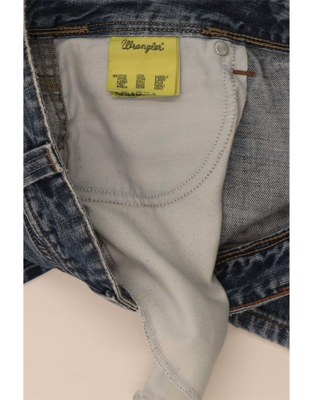 Wrangler muške ravne traperice Clyde W36 L30 plavi pamuk