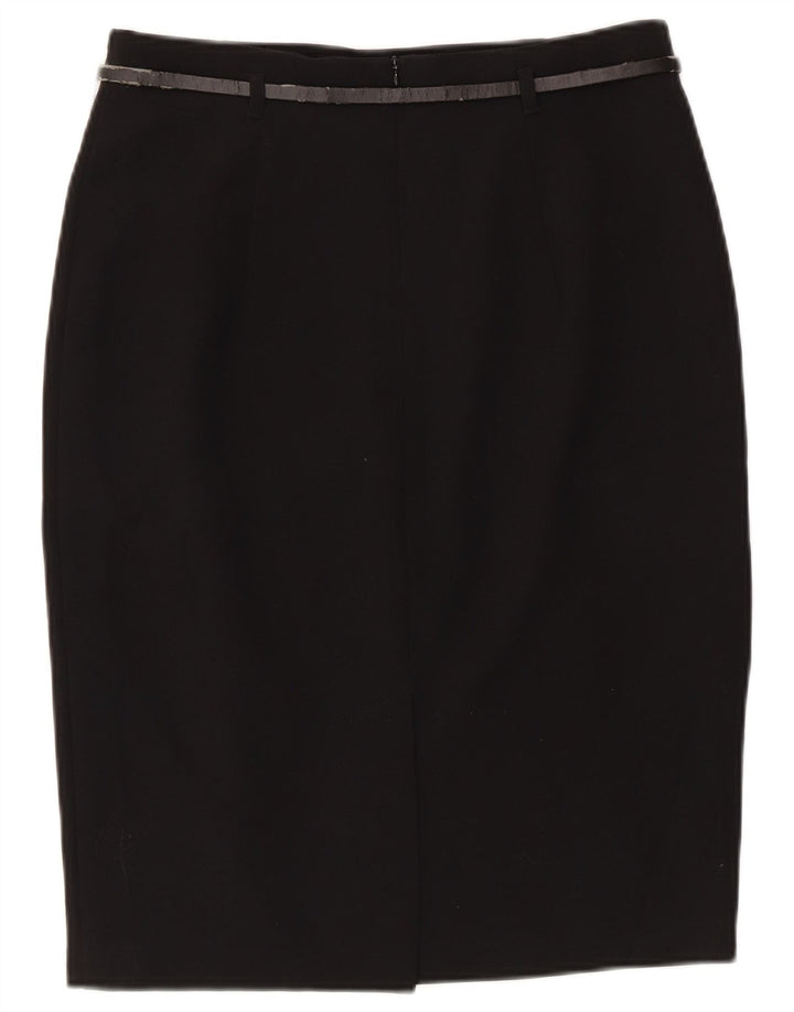 Marks & Spencer ženska pencil suknja UK 10 mala W28 crni poliester