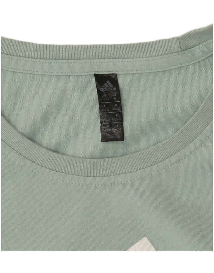 ADIDAS ženska majica dugih rukava s grafikom UK 12/14 srednje zelena