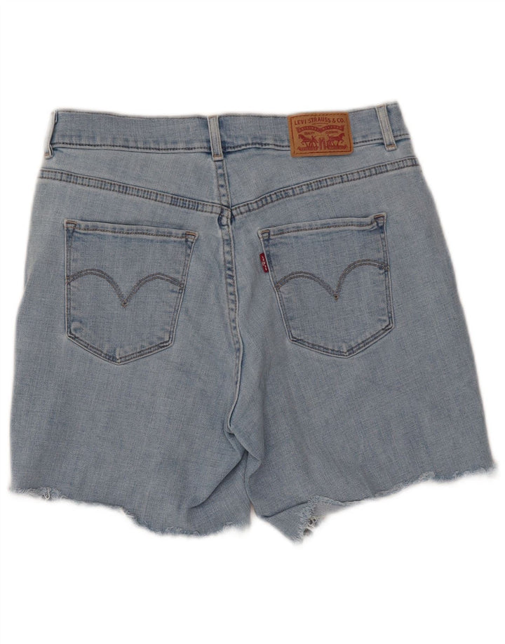 LEVI'S Womens Bermuda Denim Shorts W28 Medium Blue Cotton