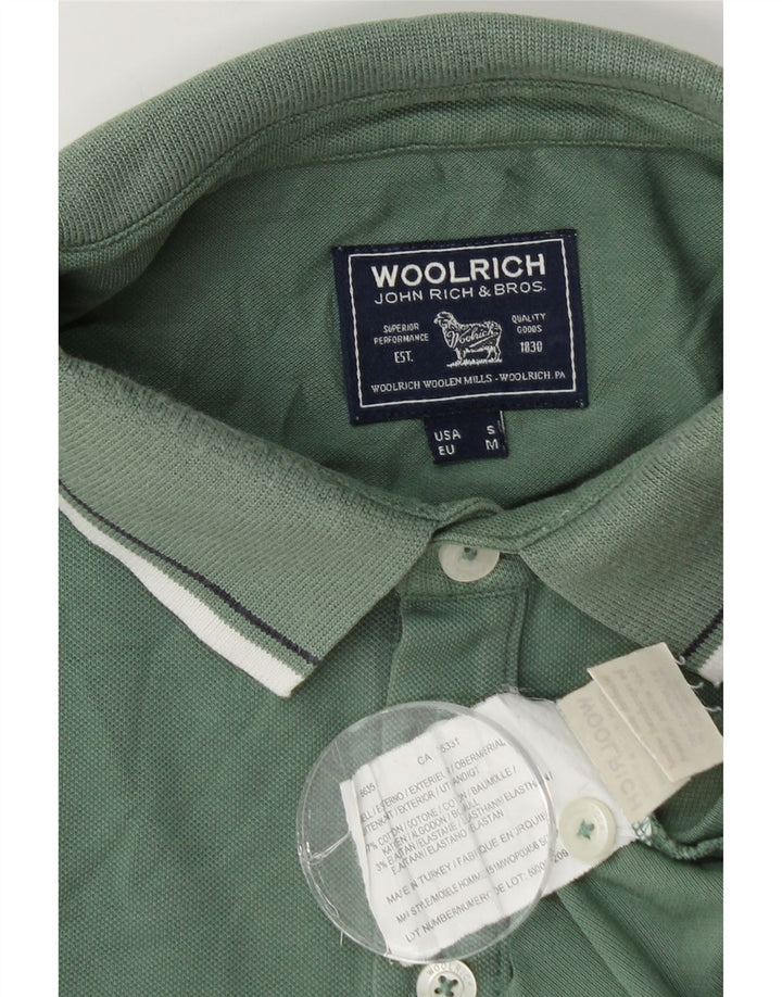 Woolrich muška polo majica srednje zelene boje pamuka
