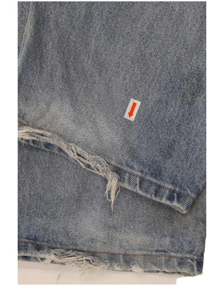 Wrangler muške ravne traperice W36 L29 plavi pamuk