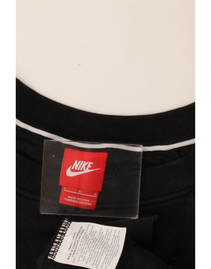 Veliki crni pamučni ženski džemperi Nike