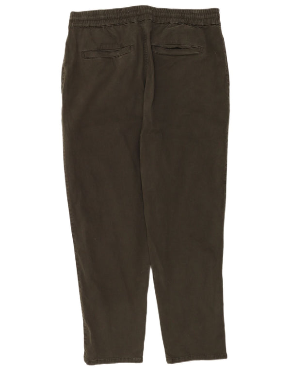 Zara muške sužene chino hlače velike W32 L26 kaki pamuk